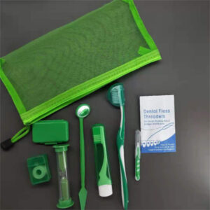 Orthodontic Care Kit in Mesh Zipper Pouch
